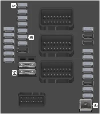 Caja de Fusibles del Compartimiento del Motor [A]