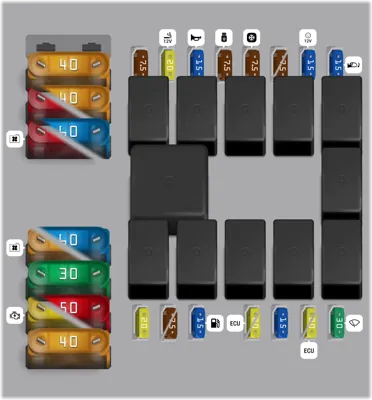 Caja de Fusibles del Compartimento del Motor