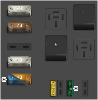 Panel de fusibles del motor Nro. 2