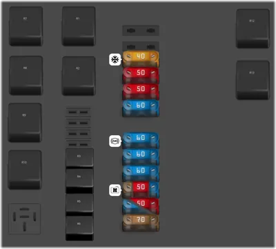 Caja de fusibles del compartimento del motor (Tipo 2)