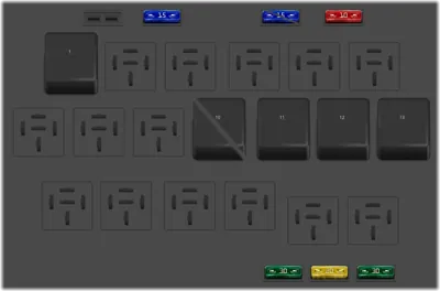 Caja de relés y fusibles en el compartimento del motor [LHD]