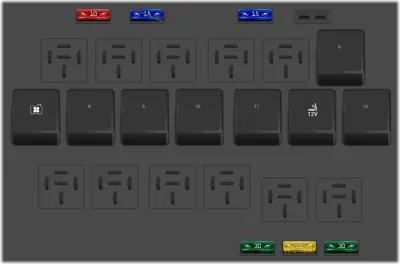 Caja de relés y fusibles en el compartimento del motor [RHD]