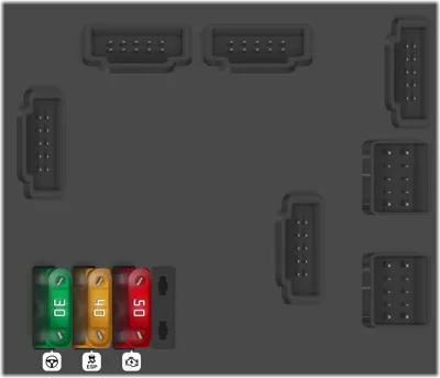 Caja de fusibles trasera