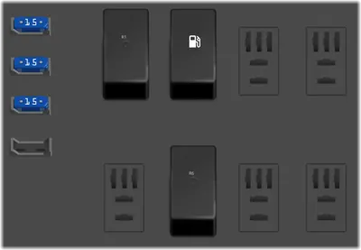 Bloque de relevadores interior (Lado del pasajero)