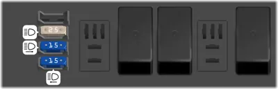 Panel de fusibles del motor (Opcional)