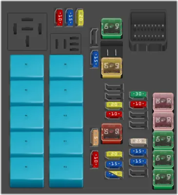 Caja de fusibles en el motor (K12D, K14D)