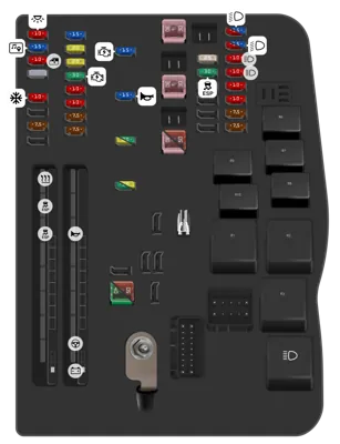 Panel de Fusibles del Compartimiento del Motor