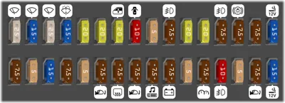 Debajo del tablero de instrumentos Tipo A [Vehículos con motor de gasolina]