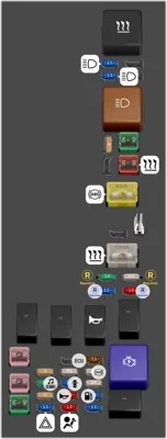 Compartimento del motor (sin sistema de luces diurnas)