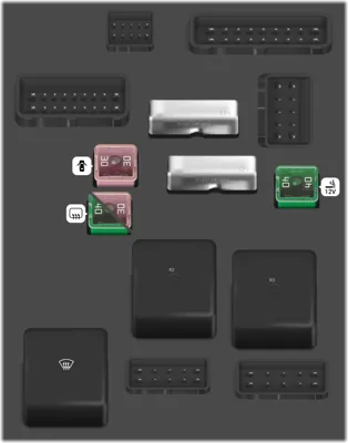 Caja de fusibles del compartimento de pasajeros No.2