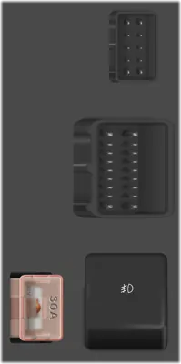 Caja de fusibles interior No. 3, Panel lateral derecho