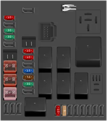 Engine fuse box