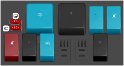 Caja de relés del compartimento del motor