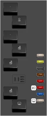 Relé del tablero de instrumentos n.º 6