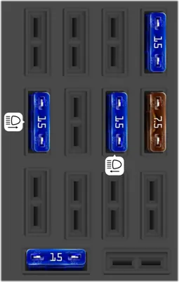 Panel de fusibles del habitáculo