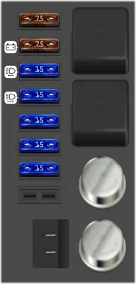 Panel de fusibles del compartimento del motor