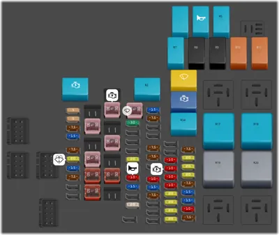 Caja de Fusibles del Compartimento del Motor Nro. 2