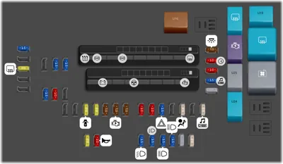 Caja de fusibles del compartimiento del motor (2GR-FE)