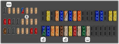 Fusiblera del habitáculo