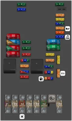 Engine fuse box