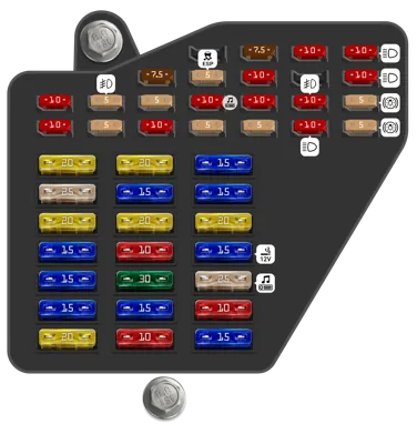Fuse box location diagram [Mexico]