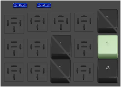 Caja de relés y fusibles 1 -SR1-