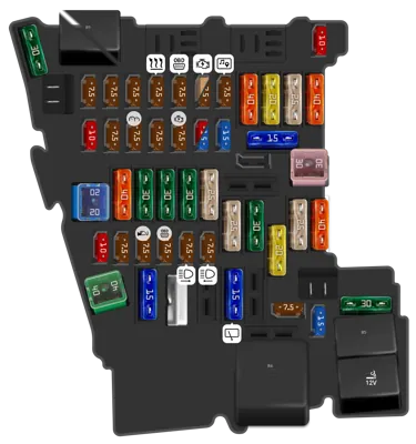 Panel de fusibles interior (desde julio de 2018)