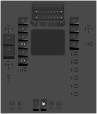 Caja de relevadores del habitáculo