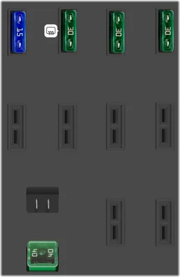 Fusibles - en el maletero