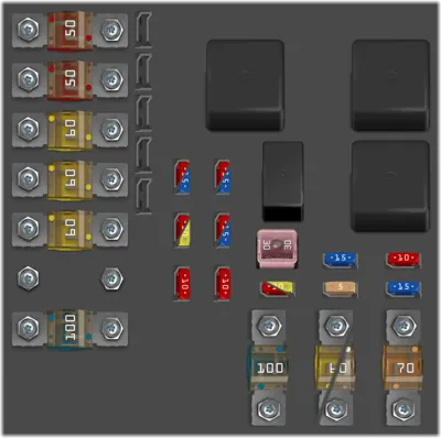 Compartimento del motor, parte superior